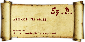 Szokol Mihály névjegykártya